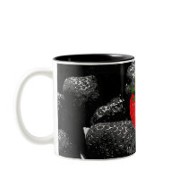 Red Berry Among The Dark Coffee Mug
