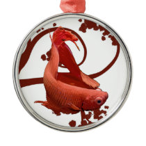 Red Betta Siamese Fighting Fish Ornaments