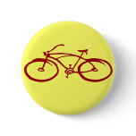 Red Bicycle Button