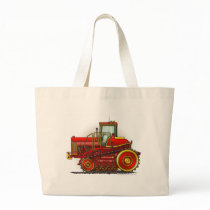 Red Big Dozer Tractor Bags/Totes