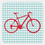 red bike, cycling stickers