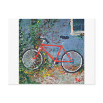 RED Bike postcards by OLANartist RED Bike postcards