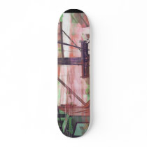 Red Binary Fog Skate Deck