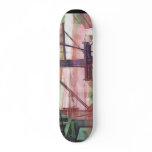 Red Binary Fog Skate Deck