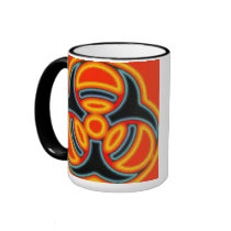 Red Biohazard Mug