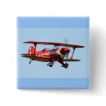 Red Biplane Pins