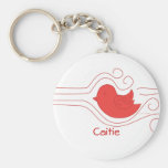Red BIrd Fly Keychain
