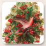 Red Bird in the Holly Drink Coaster Red Bird in the Holly Drink Coaster