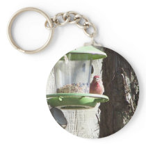 red bird key chain