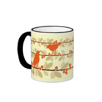 Red Bird Mug by litabug Red Bird Mug