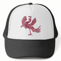 Red Bird red glass hats