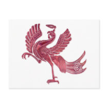 Red Bird red glass postcards by arthistory Red Bird red glass postcards