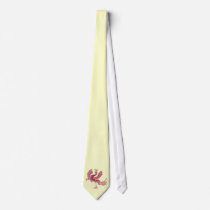 Red Bird red glass ties