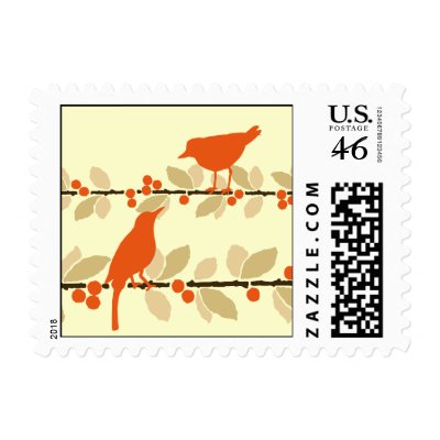 Red Bird Stamp by litabug