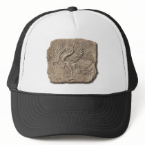 Red bird stone hats