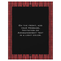 red black abstract flyers