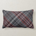 Red, black and white plaid throw pillows