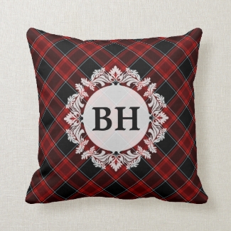 Red Black and White Tartan Plaid Pattern