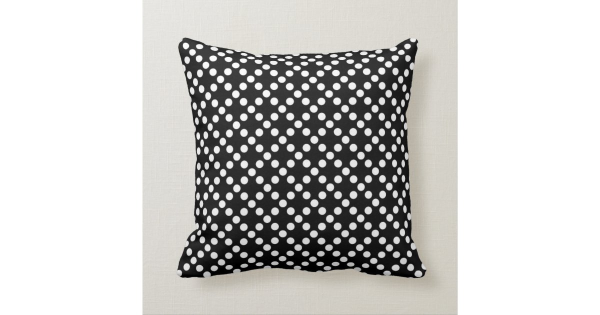 Red, Black and White Throw Pillow Zazzle