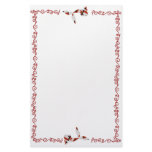 Red, Black and White with Red swirl stationary Stationery Design