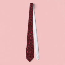 Red & Black Art Tie