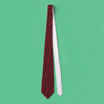 Red & Black Art Tie
