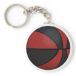 Red & Black Basketball: Key Chains