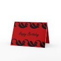 Red Black Birthday Card by MissMissyLue Red Black Birthday Card