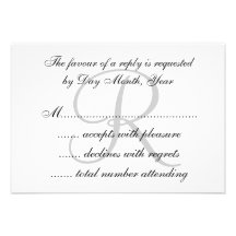 Red Black Damask Wedding RSVP For Square Invites