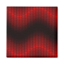Red Black dot wave magnets by christigmc Red Black dot wave magnets