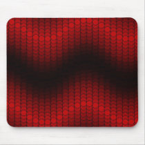 Red Black dot wave mousepads