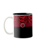 Red & Black Draped Baroque Keepsake Coffee Mug