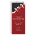 Red Black Engagement Invitation party invitation
