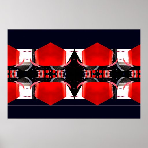 Red & Black Extreme Design Poster 1 CricketDiane