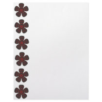 red black flowers letterhead by DonnaGrayson red black flowers letterhead