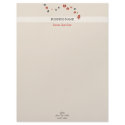 Red Black Flowers on Light Elegant Bkg letterhead by Ruxique Red Black Flowers on Light Elegant Bkg letterhead