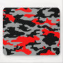 RED, BLACK & GRAY CAMO MOUSE PAD