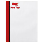 Red Black Happy New Year Personalized Flyer
