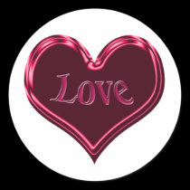 red black love heart