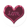red black love heart