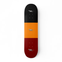 Red BlacK Orange Skateboard