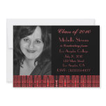 red black pattern invitations