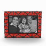 red black pattern photo frame awards