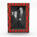 red black pattern photo frame awards