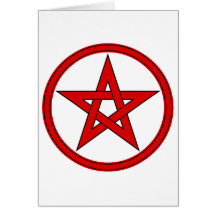 Red & Black Pentacle Cards