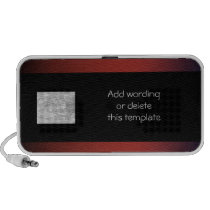 Red black photo office logo promotional speakers