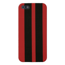 Red Black Racing Stripes Iphone 5 Case