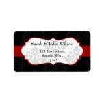red black  ,return address label