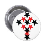 red-black star cross pin
