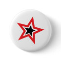 red black star fashion buttons